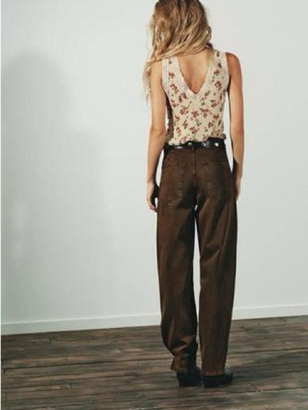 Zara XL Floral Lace-Trim V-Neck Camisole NWT - Picture 6 of 14